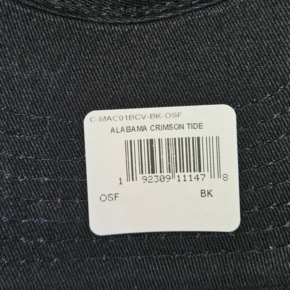 NWT Alabama Crimson Tide Hat Cap NCAA Fan Favorite Black Red One Size - Picture 6 of 9